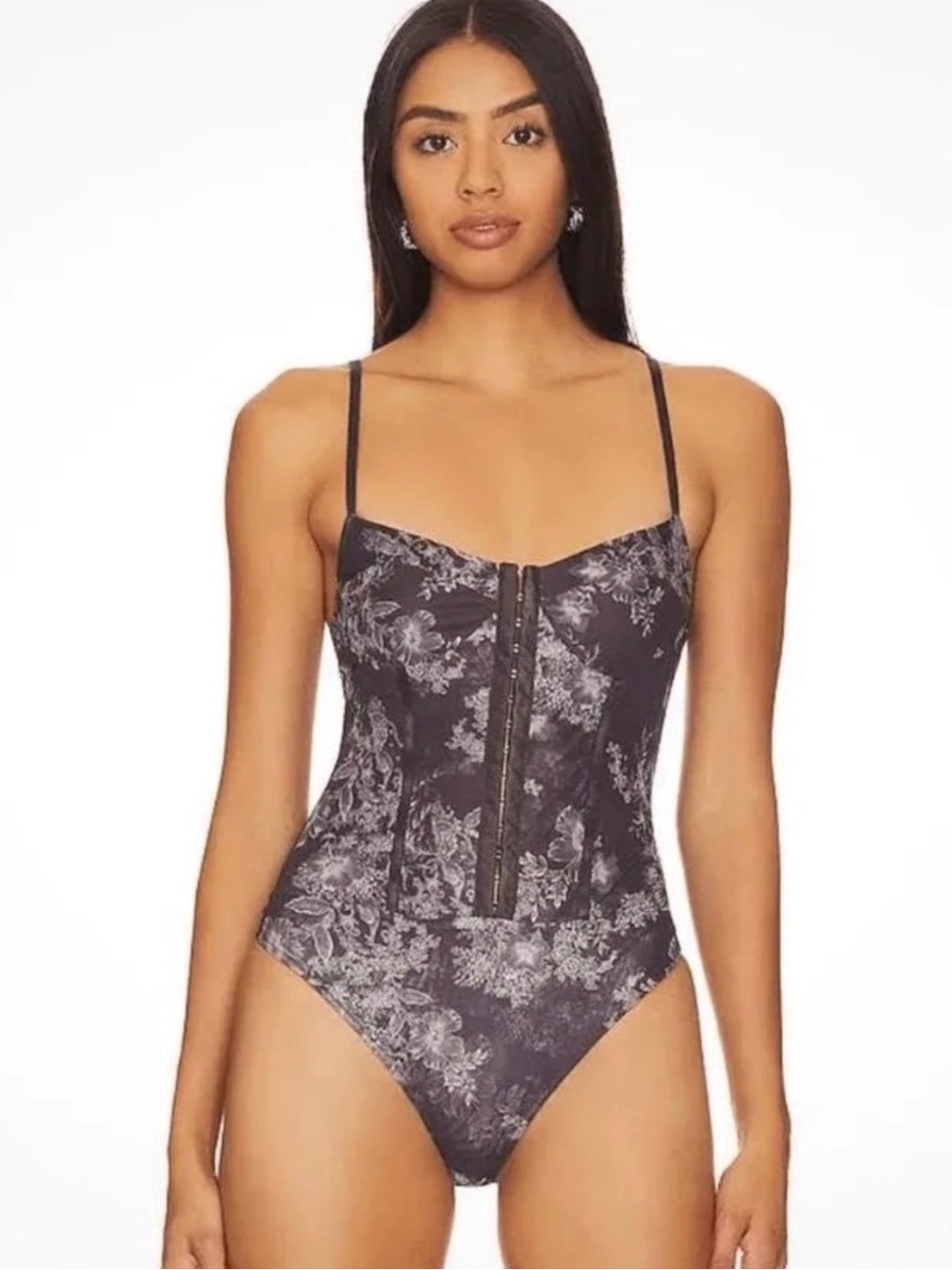 XIntimately Free People Night Rhythm Bodysuit in Chocolate